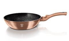 Berlingerhaus wok s mramorovým povrchem 28 cm Rosegold Metallic Line BH-1512