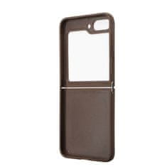 Guess hard silikonový kryt Samsung Galaxy Z Flip 5 Brown 4G Triangle