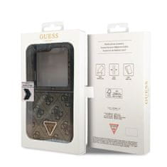 Guess hard silikonový kryt Samsung Galaxy Z Flip 5 Brown 4G Triangle