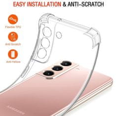 Techsuit Silikonové pouzdro se zesílenými hranami pro Samsung Galaxy S22 - Transparentní KP30010