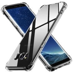 Techsuit Silikonové pouzdro se zesílenými hranami pro Samsung Galaxy S8 Plus - Transparentní KP30017