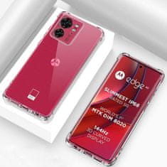 Techsuit Silikonové pouzdro se zesílenými hranami pro Motorola Edge 40/Edge (2023) - Transparentní KP30009