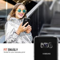 Techsuit Silikonové pouzdro se zesílenými hranami pro Samsung Galaxy S8 Plus - Transparentní KP30017