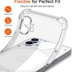 Techsuit Silikonové pouzdro se zesílenými hranami pro Nothing Phone (1) - Transparentní KP30015