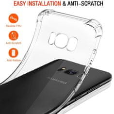 Techsuit Silikonové pouzdro se zesílenými hranami pro Samsung Galaxy S8 Plus - Transparentní KP30017