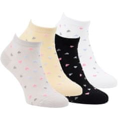 Zdravé ponožky dámské bavlněné barevné letní sneaker ponožky 6402124 4pack, 35-38