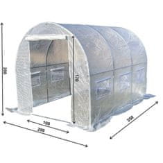 4iQ Group Zahradní foliovník 2x3,5 m BÍLÝ