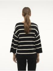 Vero Moda Černo-bílý dámský pruhovaný svetr Vero Moda Saba XS