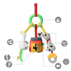 BabyOno Závěsná edukační hračka na kočárek ON THE FARM