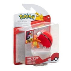 Jazwares Pokémon Clip and Go Poké Ball figurka Charmander