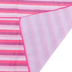 Ikonka Plážová podložka Plážová pikniková deka 200x200cm růžová