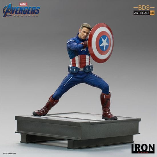 Iron Studios Iron Studios socha Marvel: Avengers Endgame - Captain America 2023, měřítko 1:10, 19 cm