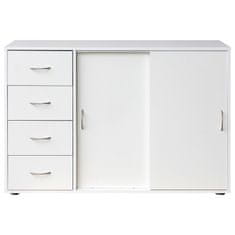 ATAN Prádelník 4 zásuvky + 2 dveře 1503 bílý