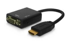 shumee Adaptér SAVIO cl-23 (HDMI M - D-Sub (VGA) F; 0,20 m; černá)