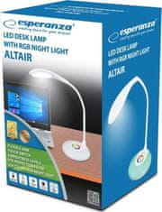 Esperanza Led stolní lampa Altair ELD102 bílá