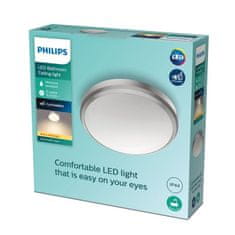 Philips LED Koupelnové stropní přisazené svítidlo Philips DORIS CL257 8718699758820 6W 600lm 2700K IP44 22cm niklové