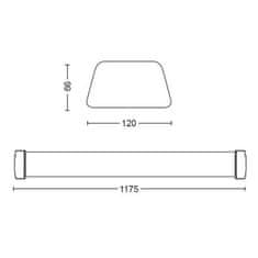 Philips LED Stropní/ nástěnné svítidlo Philips Aqualine 31247/31/P3 4000K IP65 bílé 117,5cm