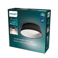 Philips LED Stropní přisazené svítidlo Philips DAWN CL258 8718699777395 14W 1100lm 3000K IP20 34cm černé