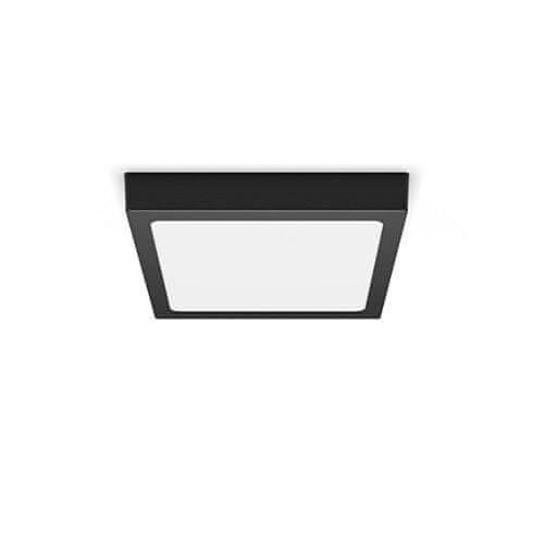 Philips LED Stropní přisazené svítidlo Philips Magneos 8719514328730 12W 1150lm 2700K IP20 21cm hranaté černé