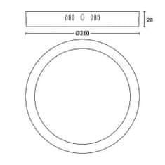 Philips LED Stropní přisazené svítidlo Philips Magneos 8719514328679 12W 1200lm 2700K IP20 21cm kulaté bílé