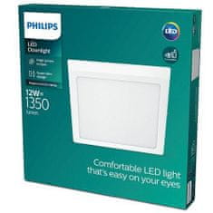 Philips LED Stropní přisazené svítidlo Philips Magneos 8719514328860 12W 1350lm 4000K IP20 21cm hranaté bílé