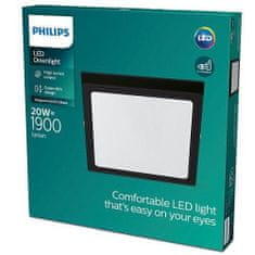 Philips LED Stropní přisazené svítidlo Philips Magneos 8719514328822 20W 1900lm 2700K IP20 28,5cm hranaté černé