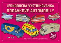 Jednoduchá vystřihovánka dodávkové automobily - Stavebnice papírového modelu