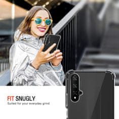 Techsuit Silikonové pouzdro se zesílenými hranami pro Huawei Nova 5T/Honor 20 - Transparentní KP30028