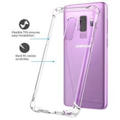 Techsuit Silikonové pouzdro se zesílenými hranami pro Samsung Galaxy S9 Plus - Transparentní KP30034