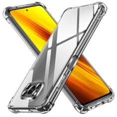 Techsuit Anti Shock silikonové pouzdro pro Xiaomi Poco X3/Poco X3 NFC/Poco X3 Pro - Transparentní KP30054