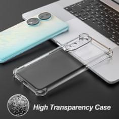 Techsuit Silikonové pouzdro se zesílenými hranami pro Honor 90 Pro - Transparentní KP30050