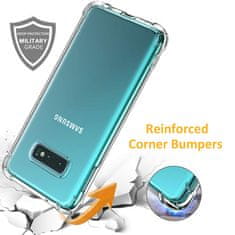 Techsuit Silikonové pouzdro se zesílenými hranami pro Samsung Galaxy S10e - Transparentní KP30052