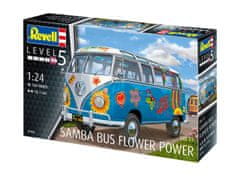 Revell Volkswagen T1 Samba Bus, Plastic ModelKit 07050, 1/24