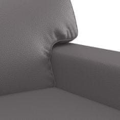 Vidaxl 3dílná sedací souprava šedá umělá kůže