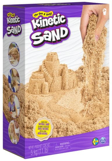 Kinetic Sand 5 kg hnědého tekutého písku