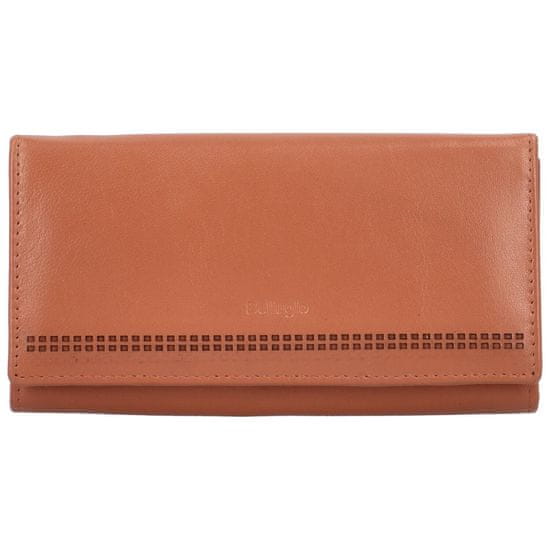 Bellugio Trendy velká dámská peněženka Bellugio Loprina, oranžová