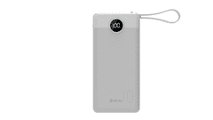 Devia powerbank 10000mAh 4 kabely 22,5W ES bílá