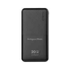 Krüger&Matz Power banka 10 000 mAh, černá KM0904