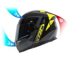 XRC Helma na motorku black/yellow fluo vel. L