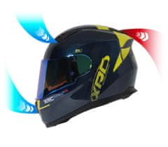 XRC Helma na motorku blue/yellow fluo vel. XL