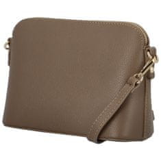 Delami Vera Pelle Stylová dámská kožená crossbody Pullina, taupe