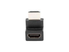 Lanberg adaptér HDMI (M) na HDMI (F) úhlový, černý