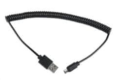 Gembird CABLEXPERT Kabel USB A Male/Micro USB Male 2.0, 1,8m, Black, kroucený