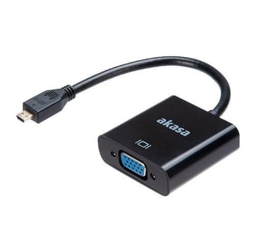 Akasa - Micro HDMI na VGA převodník