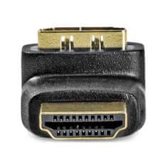 Nedis adaptér HDMI/ konektor HDMI – zásuvka HDMI/ úhlový 270°/ černý/ box