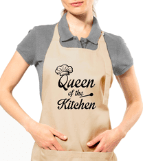 Kariban Zástěra pro ženy - Qeen of the Kitchen Barva: Vínová