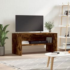 Greatstore TV stolek kouřový dub 80 x 40 x 40 cm kompozitní dřevo