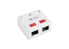 Solarix SX288-5E-UTP-WH - zásuvka CAT5E UTP 2 x RJ45