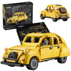 Cada Stavebnice CaDa - Citroen 2CV Classic City car 1238 dílků 32cm.