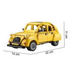 Cada Stavebnice CaDa - Citroen 2CV Classic City car 1238 dílků 32cm.